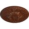 Ekena Millwork Amelia Ceiling Medallion (Fits Canopies up to 2 3/8"), 19 5/8"OD x 3/4"P, Burnished Mahogany Crackle CM20AMBMC - alternate 2